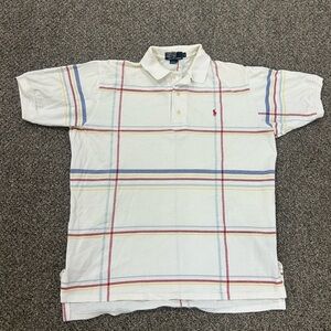 Polo by Ralph Lauren Men's White Plaid Shirt